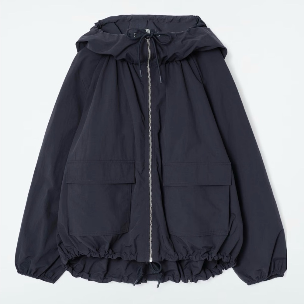 Cos technical hooded parka jacket small